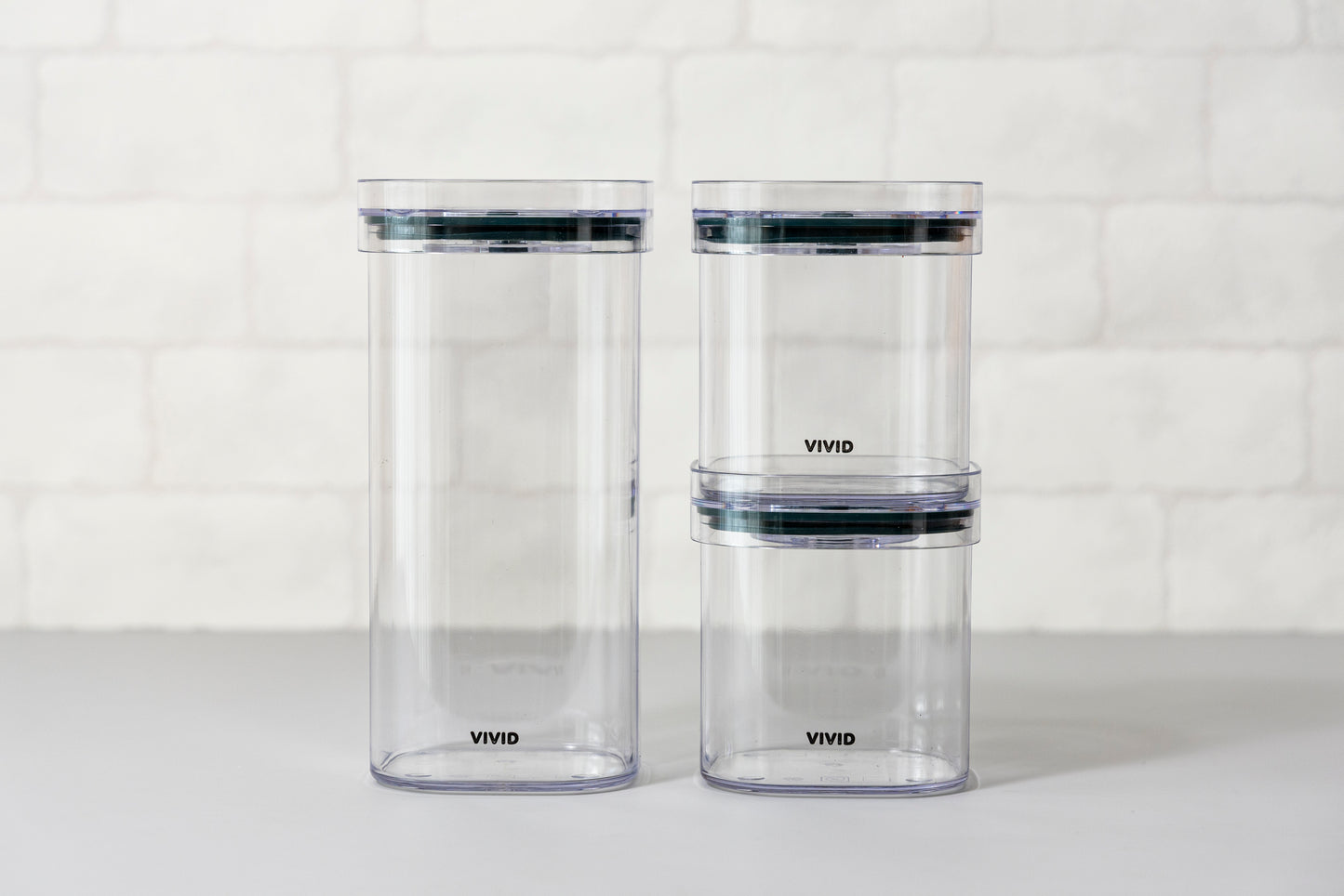 【9月発売】VIVID PLUS真空容器3点セット(600mlx2、1500mlx1)