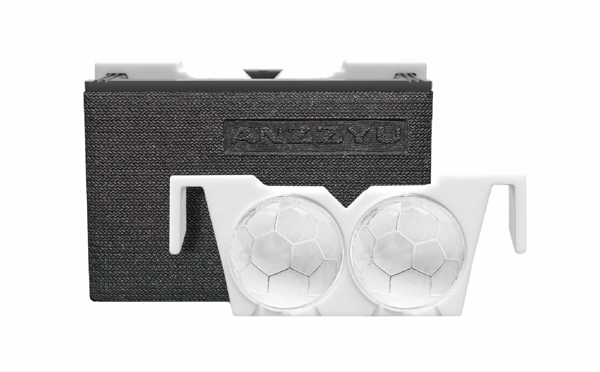 ANZZYU透明氷メーカー（7cm 2個取り)サッカーボール型